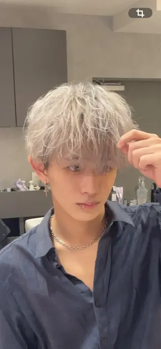 カラー メンズ エンドカラー🔥/ ♰ハイトーンカラー♰のヘアスタイル
