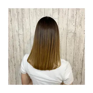 ロング カラー 勝河 怜楊のヘアスタイル