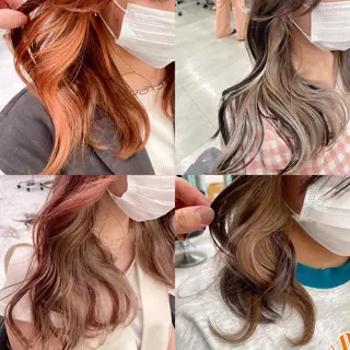 セミロング カラー *モデル募集🤍横浜 透明感カラー🫧のヘアスタイル