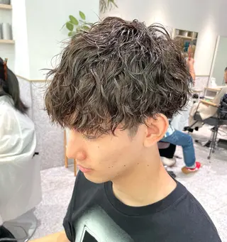 パーマ メンズ ♡ハイトーン★ ネイル/しの♡のヘアスタイル