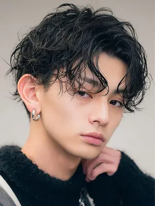 パーマ メンズ メンズ特化🔥 仙台/富沢/管野一稀のヘアスタイル