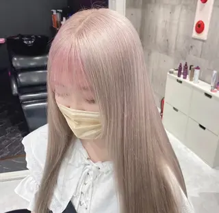 セミロング カラー パーマ ヘアアレンジ メンズ キッズ ネイル マツエク・マツパ アイブロウ 🎀ハイトーンNo .1🩵NaGiSaのヘアスタイル