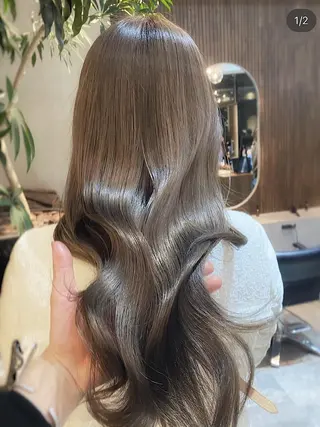 ロング 今話題の艶髪矯正 美艶カラー/FUKAのヘアスタイル