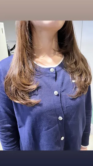 ロング カラー パーマ ヘアアレンジ メンズ 上品＆韓国風 🥀海心🥀のヘアスタイル