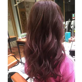 ミディアム セミロング ロング カラー Soleria 田中慎一のヘアスタイル