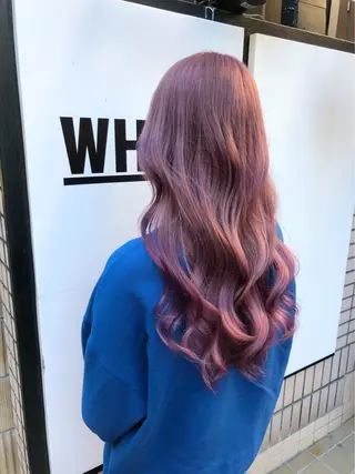 ロング カラー レイヤーカット⭐︎ 韓国ヘア⭐︎YUKAのヘアスタイル