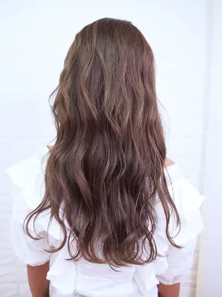 ロング カラー 髪質改善縮毛矯正 美容師✂️山崎竜二のヘアスタイル