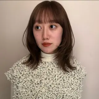 ミディアム M E I 🪷 似合わせヘルシーヘアのヘアスタイル