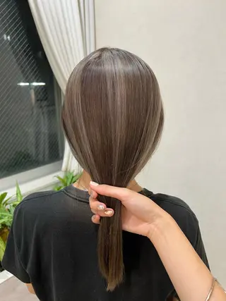 セミロング カラー 🤍オオカワ レイナ🤍のヘアスタイル