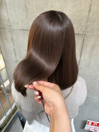 ミディアム カラー トレンドカラー🥣／ ヘアアレンジ✩.*˚のヘアスタイル