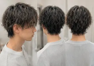 ショート メンズ パーマ Men's Lienのヘアスタイル