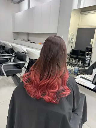 ロング ⚜️バレイヤージュの 小池柚葉⚜️のヘアスタイル