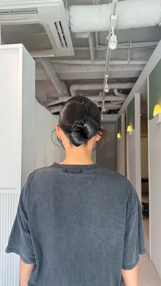 ロング ヘアアレンジ 杉田 茉優のヘアスタイル