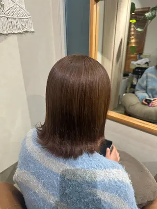 ミディアム 大石 楓のヘアスタイル
