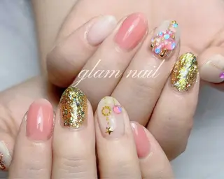 ネイル エツメ💅 長さ出し🎀デザインのネイルデザイン