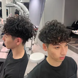 パーマ メンズ 個室サロンKAITO メンズ特化美容師のヘアスタイル