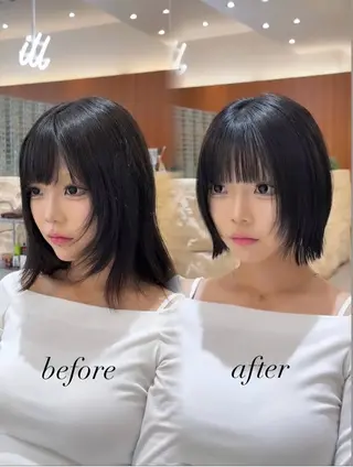 ショート カラー 【渋谷】ボブ・ レイヤーボブ特化✂︎のヘアスタイル