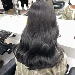 セミロング カラー ヘアアレンジ Over hair_ misakiのヘアスタイル