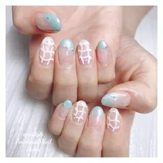 ミディアム ネイル 🐾enen style 🐾のネイルデザイン