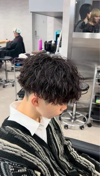 ショート カラー パーマ ヘアアレンジ メンズ キッズ メンズ特化/カラー /せなのヘアスタイル