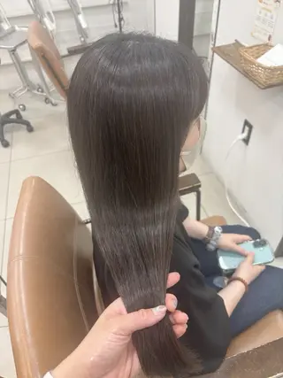 ミディアム カラー 頭皮×髪質改善 透明感カラー💎中村のヘアスタイル