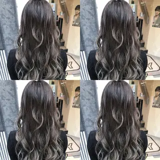 セミロング カラー 髪質改善カラー韓国風 レイヤーtudaのヘアスタイル