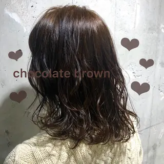 ミディアム カラー レイヤーカット 韓国ヘアayameのヘアスタイル