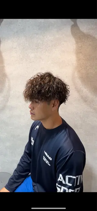 ショート カラー パーマ メンズ キッズ 🔥パーマ特化🔥 優馬のヘアスタイル