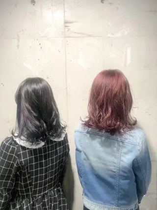 ロング カラー パーマ ヘアアレンジ メンズ キッズ ネイル マツエク・マツパ 当日予約⭕️ Rene’のヘアスタイル