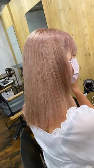 ミディアム カラー 髪質改善/レイヤー カット手塚奨のヘアスタイル