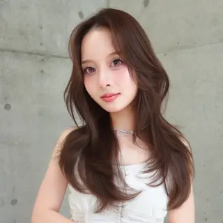 セミロング カラー 🎀𝑆𝐴𝑅𝐴 /レイヤーカット🎀のヘアスタイル