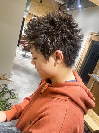 カラー パーマ メンズ 縮毛矯正モデル募集中 SORAのヘアスタイル