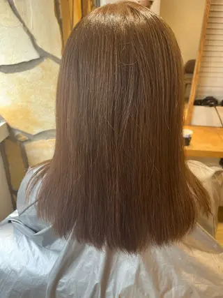 セミロング 新宿ハイトーン/ 透明感✨吉松大輝のヘアスタイル