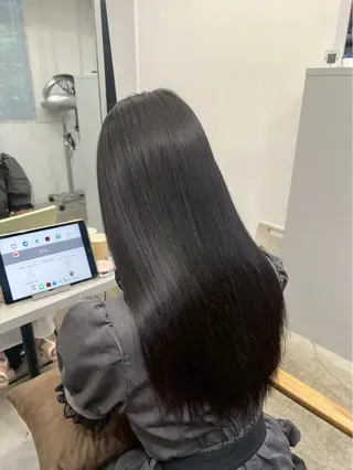 ロング パーマ ハイトーンカラー が絶対可愛い✨泰聖✨のヘアスタイル