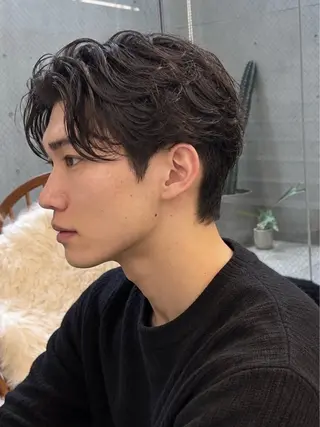 パーマ メンズ Pia ツボイ ケイタのヘアスタイル