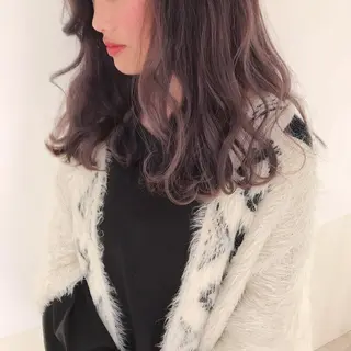 セミロング カラー YUI𓍯ｴｸｽﾃ /ﾆｭｱﾝｽｶﾗｰのヘアスタイル