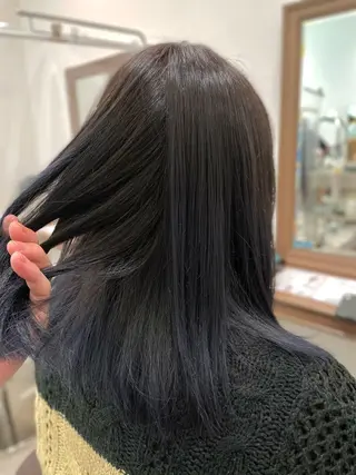 ミディアム ナカタケ ユウのヘアスタイル