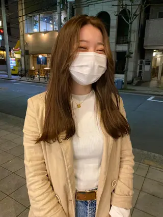 ロング カラー 韓国好き🇰🇷 美容師MIKUのヘアスタイル