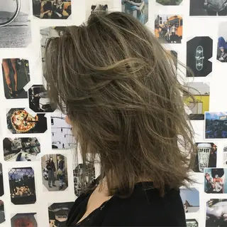 ミディアム カラー イシマル ナオヤのヘアスタイル