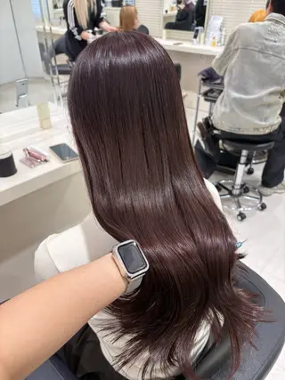 ミディアム カラー ヘアアレンジ 💟RINNA 艶カラー💟のヘアスタイル