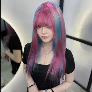 ロング カラー Ren. 🦋デザインカラーのヘアスタイル
