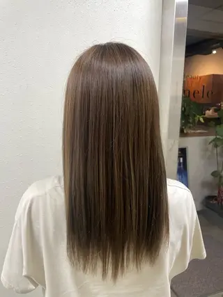 カラー ケアブリーチ/透明感 カラー🎀moeのヘアスタイル