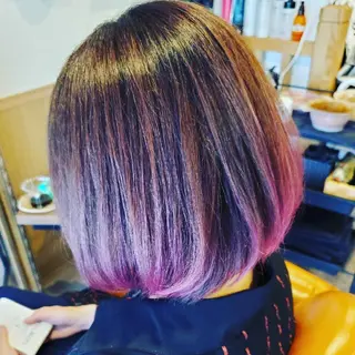 ミディアム カラー spa hair ark 富井直美のヘアスタイル