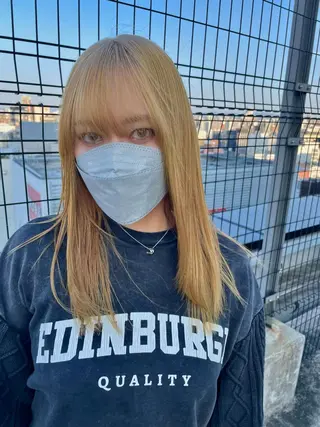 ロング 松田 アカリのヘアスタイル