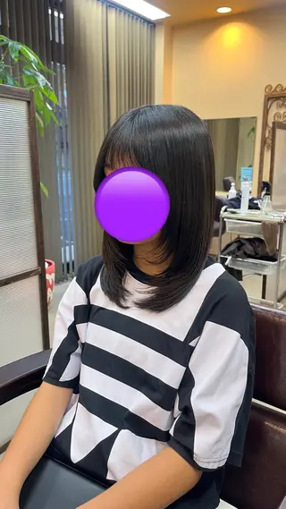 ミディアム ★カットモデル無料★ 𝐌𝐈𝐊𝐔🥀のヘアスタイル
