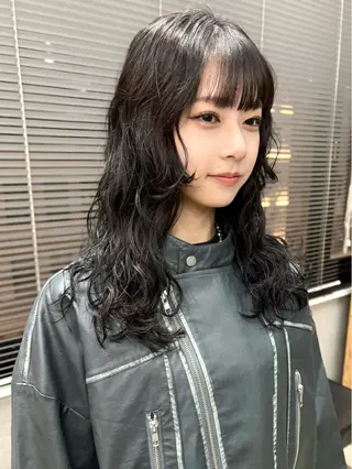 ミディアム パーマ tuco 森田浩平のヘアスタイル