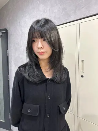 ミディアム カラー プルエクステ/透明感 カラー✨KAZUKIのヘアスタイル