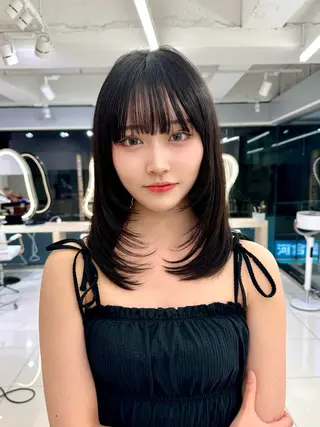 セミロング 似合わせカット/ レイヤーカット/新谷のヘアスタイル