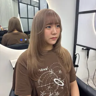 ロング カラー Ren. 🦋デザインカラーのヘアスタイル