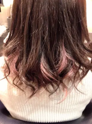 ミディアム カラー 熊谷 奈菜のヘアスタイル